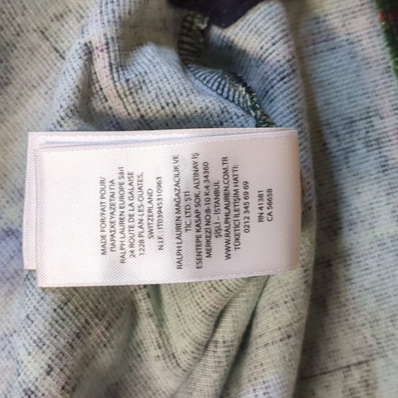 Polo Ralph Lauren Tartan Plaid Estate-Rib Cotton Quarter Zip Pullover - Picture 7 of 8